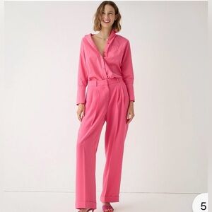 J. Crew City Crepe Wide Leg Trousers